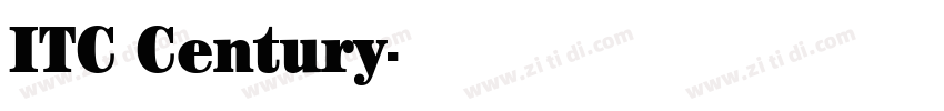 ITC Century字体转换